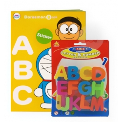 แบบฝึกหัดหนูน้อยคนเก่ง Doreamon Book +อักษร ABC