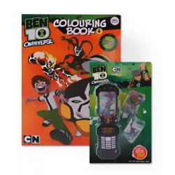 Ben 10 Omniverse Colouring Games Book +โทรศัพท์ฮีโร่ 3D Card
