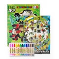 สมุดภาพระบายสี Ben 10 (บรรจุกระเป๋า : Set)