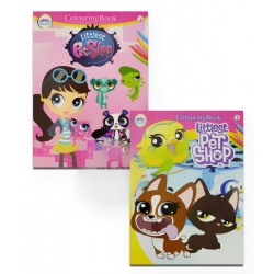 สมุดภาพระบายสี Littlest Pet Shop No.1 + No.3 (Book Set)