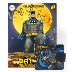 สมุดภาพระบายสี Batman +กระเป๋าสตางค์