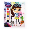 สมุดภาพระบายสี Littlest Petshop เล่มใหญ่ +สีน้ำ