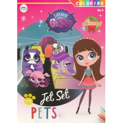 สมุดภาพระบายสีสติกเกอร์ Littlest Pet Shop No.4