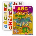 ฝึกหัดคัด ABC ไดโนเสาร์ +ภาพต่อ ABC