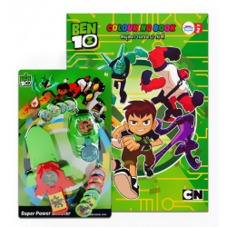 Gift Set ระบายสี Ben 10 +เครื่องยิงเหรียญเบ็นเท็น
